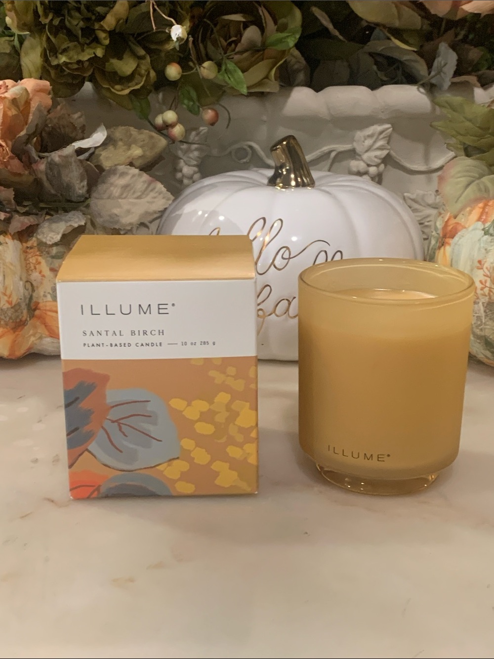 Illume  Santal Birch Scented Candle 10 Oz NEW